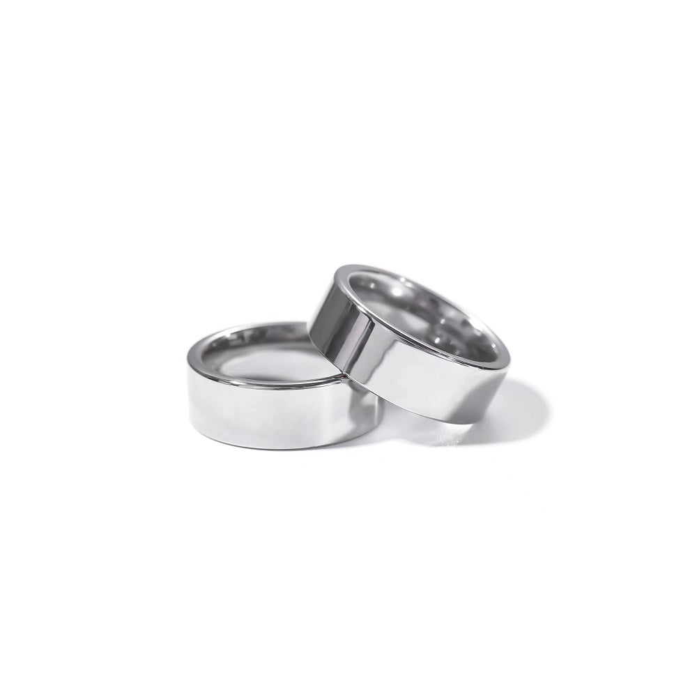 Stylish Tungsten Wedding Bands Silver Ring