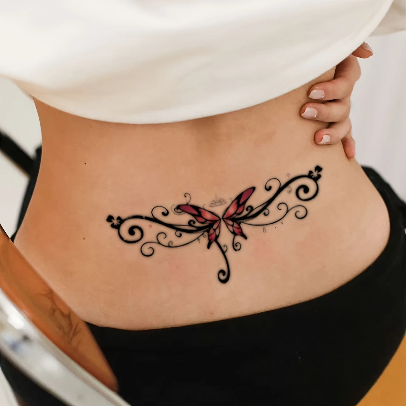 Sweet & Spicy INS Style Butterfly Tattoo – Long-Lasting Body Sticker for Bold Girls in Pakistan with Affordable Artificial Jewellery