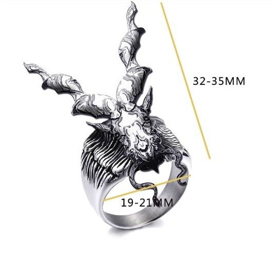 Symbol of Strength β Elegant Markhor Ring for Men made from alloy, available in US sizes 7 to 11 β Artificial Jewellery Online in Pakistan