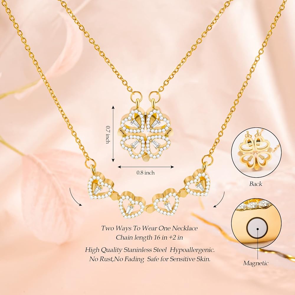 Unisex stainless steel magnetic pendant necklace – affordable artificial jewellery in Pakistan