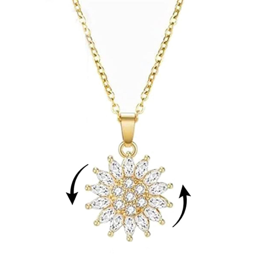 Gold necklace with a star-shaped pendant on a white background - Spinner Jewellery for Stress Relief in Pakistan