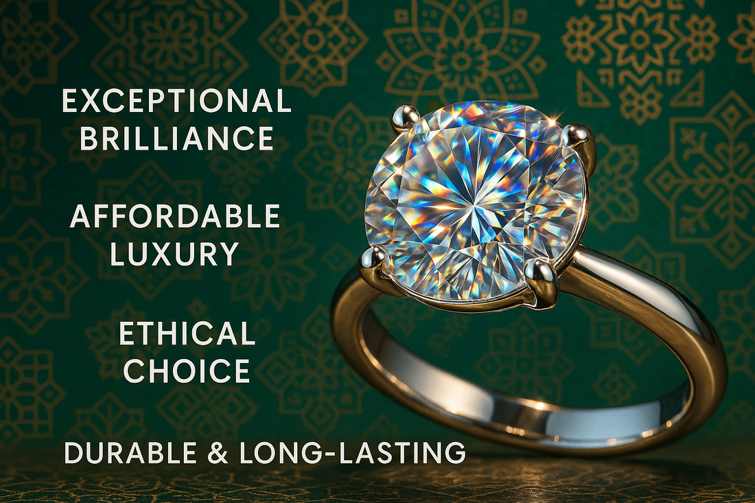 Moissanite ring with diamond-like brilliance – best jewellery choice in Pakistan