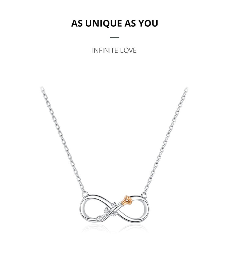 Close-up of charming 925 sterling silver flower necklace – Eva & Esh jewellery collection