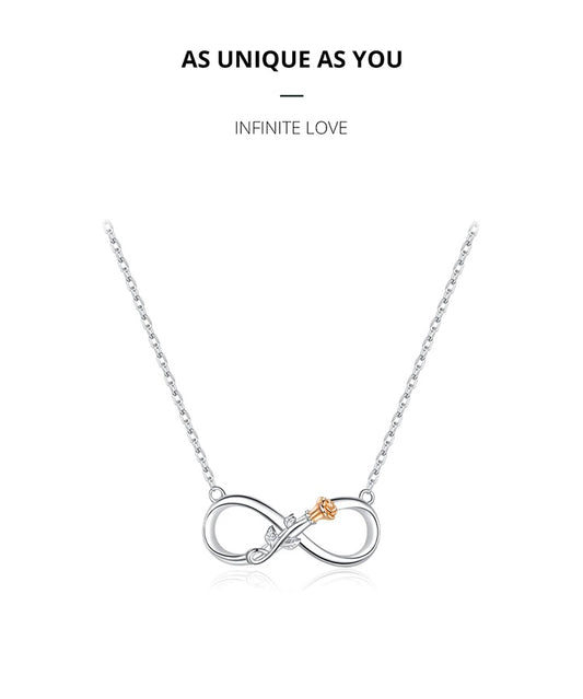 Close-up of charming 925 sterling silver flower necklace – Eva & Esh jewellery collection