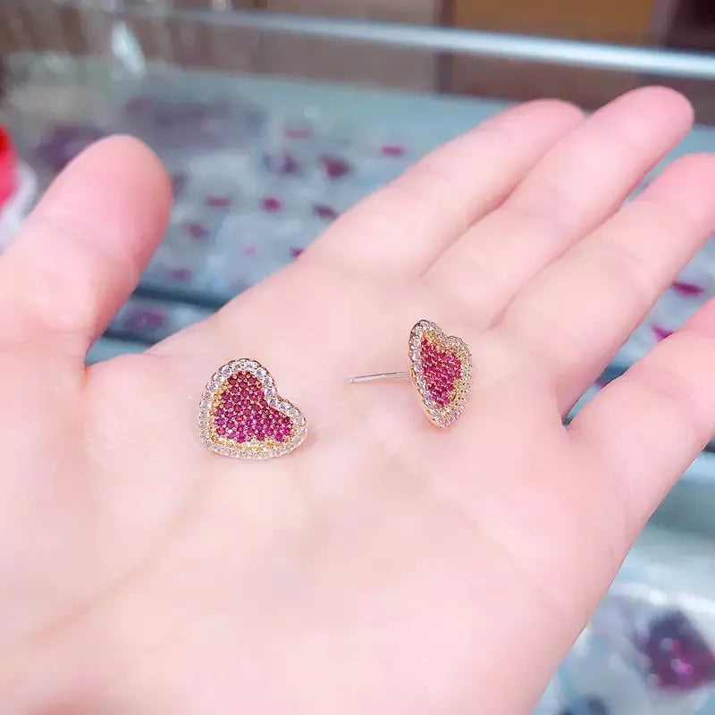 Elegant Silver Jewelry Set with Heart Design – Affordable Artificial Jewelry in Pakistan