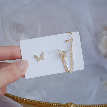 Butterfly ear cuff in luxury packaging, ready for gifting — elegant accessory by the best jewelry store online in Pakistan.