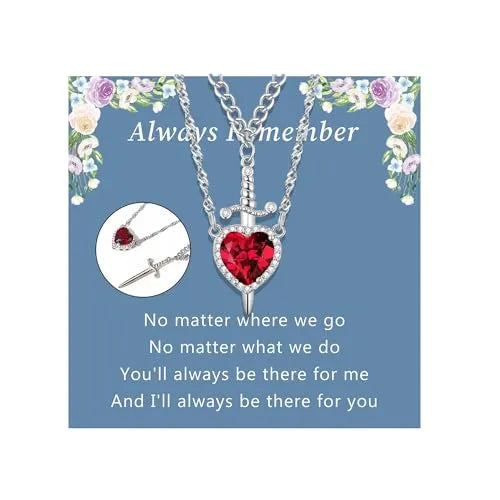 Detail view of Heart and Sword pendant design – Romantic Couple Jewelry from Artificial Jewellery Online in Pakistan