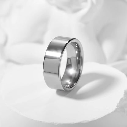 Stylish Tungsten Wedding Bands Silver Ring