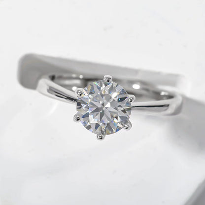 Elegant moissanite ring in S925 silver with adjustable band – artificial jewellery online in Pakistan