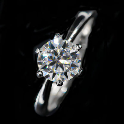 Elegant moissanite ring in S925 silver with adjustable band – artificial jewellery online in Pakistan