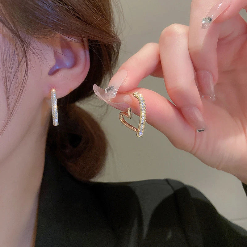 Cute and simple love earrings – hoop and stud combo available online in Pakistan