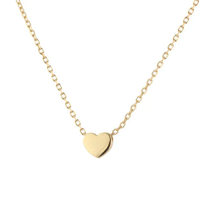 Elegant Heart Necklace in Gold