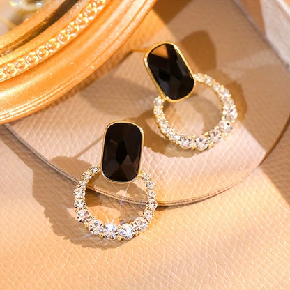 Luxury black stud earrings for her – perfect gift from Pakistan’s top artificial jewellery store