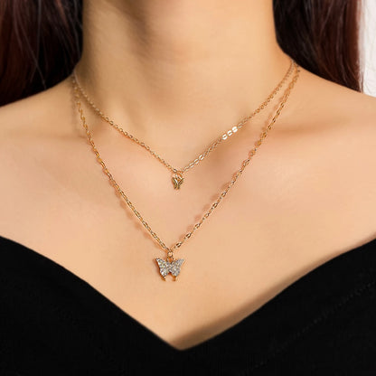 Vintage Minimalist Necklace with Sparkling Stones – Party Accessory by Eva & Esh