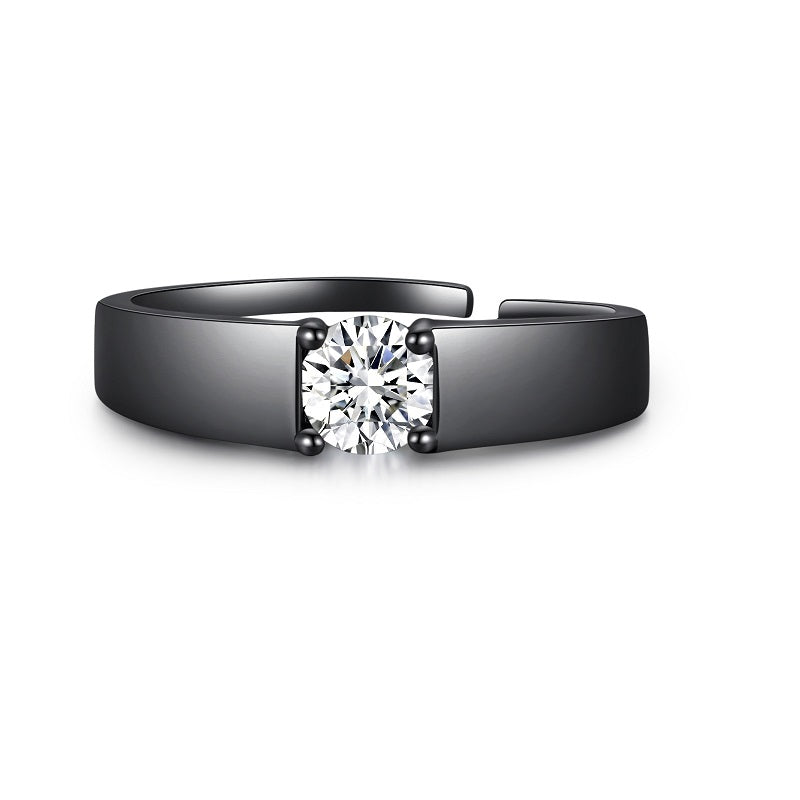 Classic Black Ring for Men with adjustable size – sleek and elegant design from Artificial Jewellery Online in Pakistan