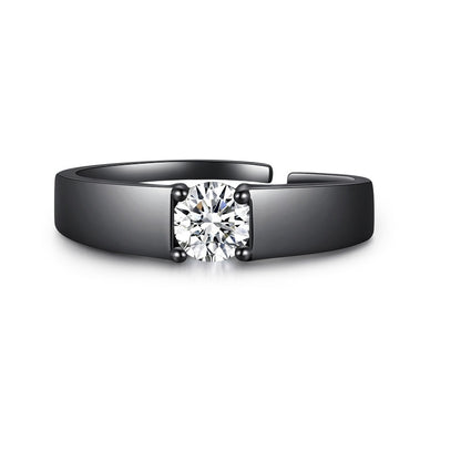 Classic Black Ring for Men with adjustable size – sleek and elegant design from Artificial Jewellery Online in Pakistan