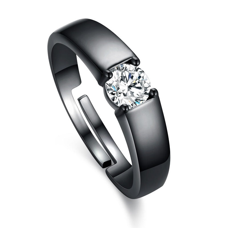 Classic Black Ring for Men with adjustable size – sleek and elegant design from Artificial Jewellery Online in Pakistan - 2