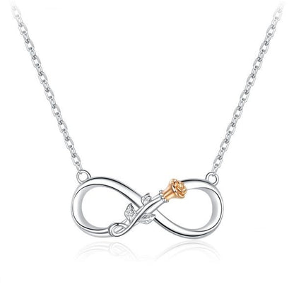 925 Silver Flower Necklace on display – Eva & Esh affordable artificial jewellery store in Pakistan