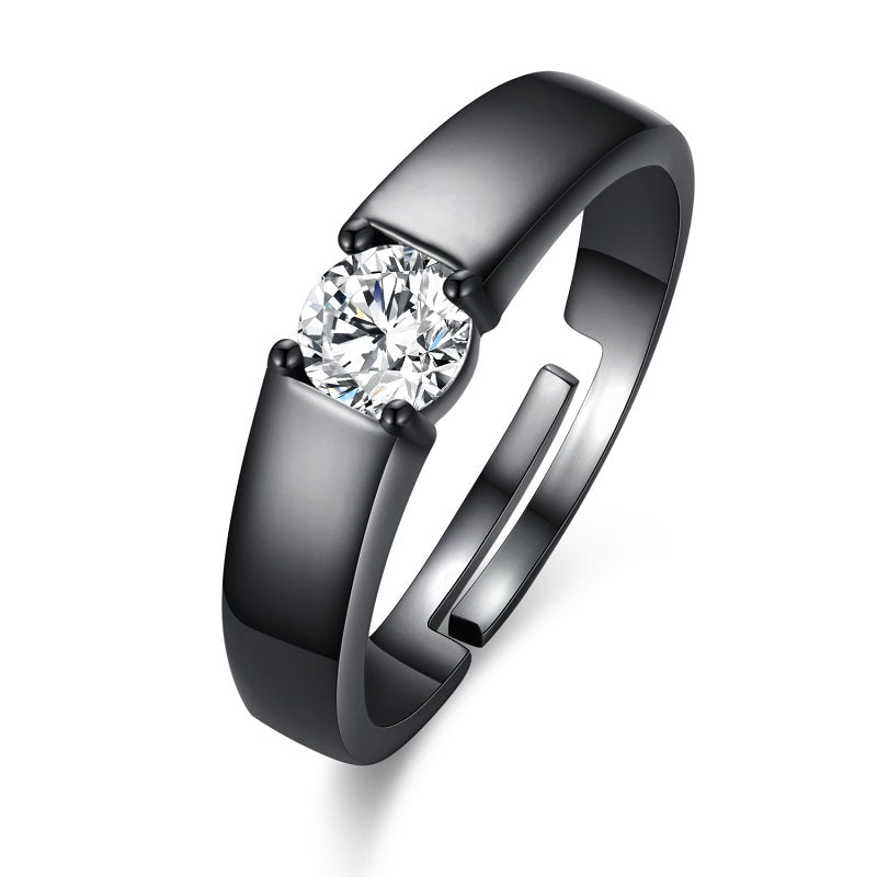 Classic Black Ring for Men with adjustable size – sleek and elegant design from Artificial Jewellery Online in Pakistan - 1