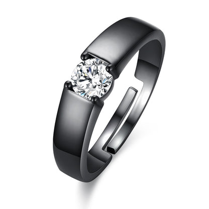 Classic Black Ring for Men with adjustable size – sleek and elegant design from Artificial Jewellery Online in Pakistan - 1