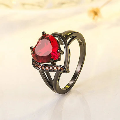 Heart Cubic Zirconia Ring for Women – Elegant & Sparkling Love-Inspired Jewelry