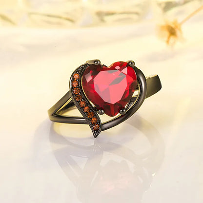 Heart Cubic Zirconia Ring for Women – Elegant & Sparkling Love-Inspired Jewelry