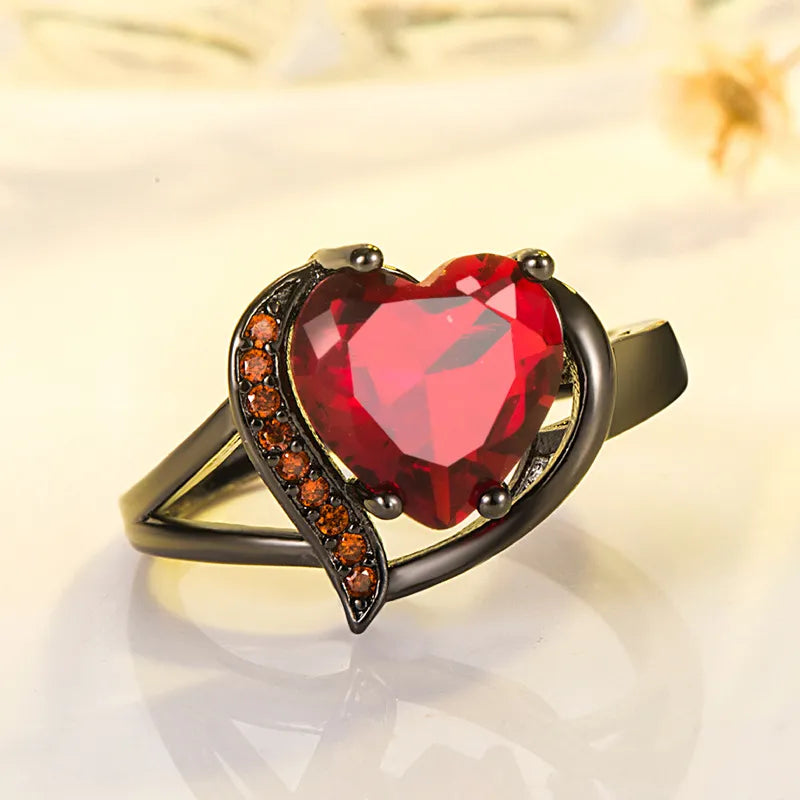 Heart Cubic Zirconia Ring for Women – Elegant & Sparkling Love-Inspired Jewelry