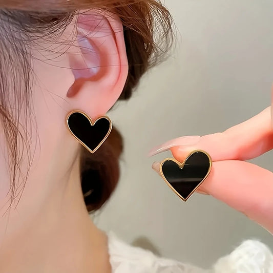 Elegant Boho Heart Stud Earrings – affordable artificial jewellery in Pakistan