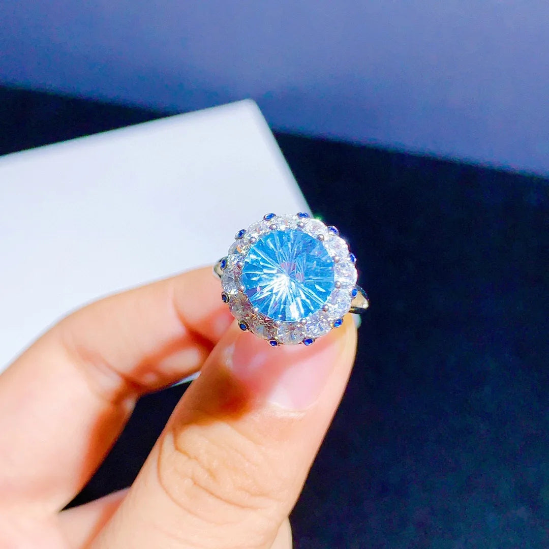 Top view highlighting gemstone clarity and silver craftsmanship – Best Jewelry Store Online in Pakistan