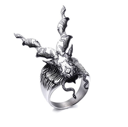 Symbol of Strength – Elegant Markhor Ring for Men made from alloy, available in US sizes 7 to 11 – Artificial Jewellery Online in Pakistan
