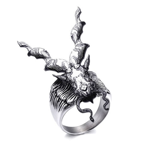 Symbol of Strength – Elegant Markhor Ring for Men made from alloy, available in US sizes 7 to 11 – Artificial Jewellery Online in Pakistan