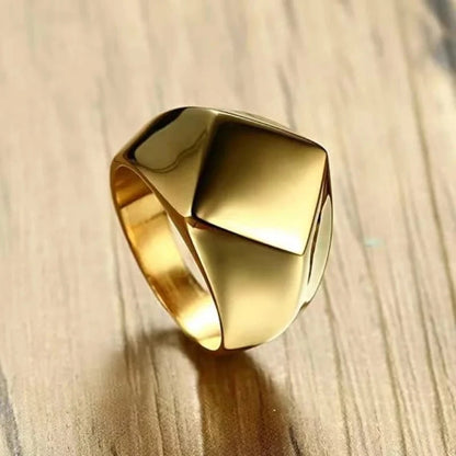 Stylish Stainless Steel Square Ring for Men