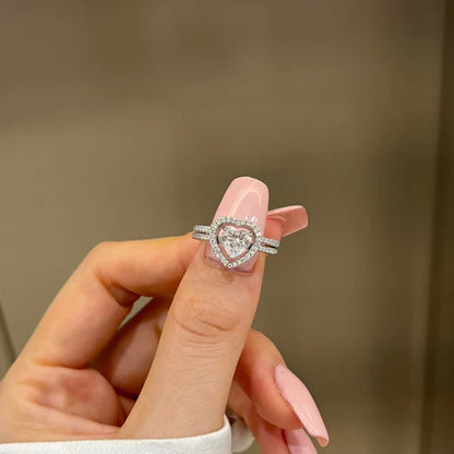 Stackable Heart Ring Set – Dainty & Elegant Rings for Women, available at Eva & Esh – Artificial Jewellery Online in Pakistan