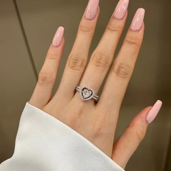 Stackable Heart Ring Set – Dainty & Elegant Rings for Women, available at Eva & Esh – Artificial Jewellery Online in Pakistan