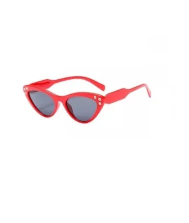 red cat eye glasses for women