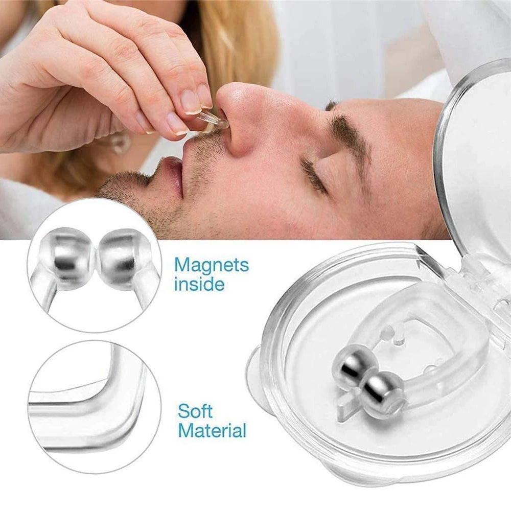 Magnetic Silicone Anti Snore Nose Clip