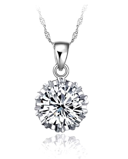 Elegant Zircon 925 Silver Jewelry Set for Women