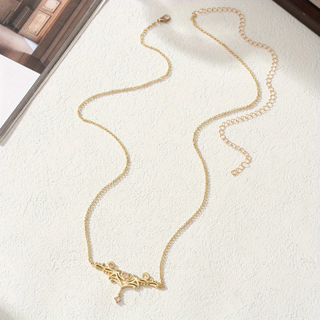 Flat lay of Chic Women’s Waist Chain with heart pendant – perfect gift from affordable artificial jewellery in Pakistan.