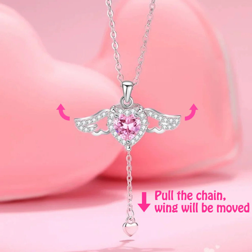 Adjustable stainless steel chain angel necklace – Best Jewelry Store Online in Pakistan