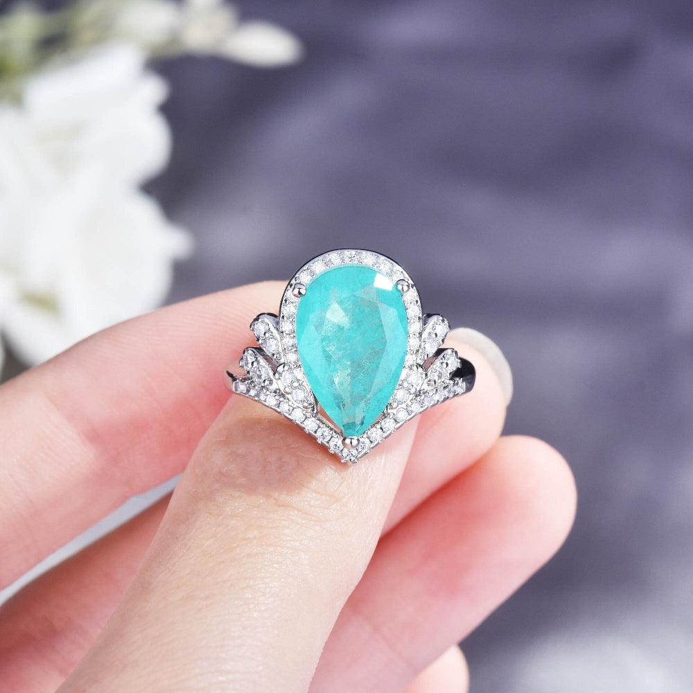Luxury gift box presentation of Crown Tourmaline Ring – Best Jewelry Store Online in Pakistan