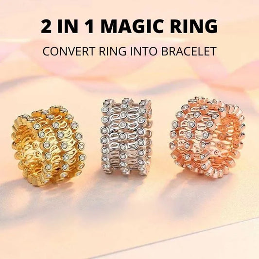 Stylish women’s magic stretchable bracelet-ring combo – Best Jewelry Store Online in Pakistan