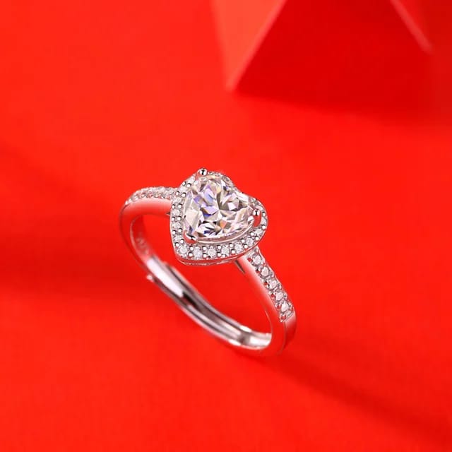 women promise rings - 1 carat moissanite ring