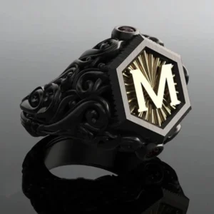 Initial Ring for Men