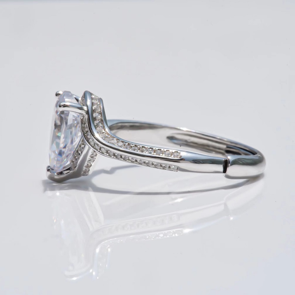 lightweight 925 silver zircon ring stylish jewelry for girls Pakistan