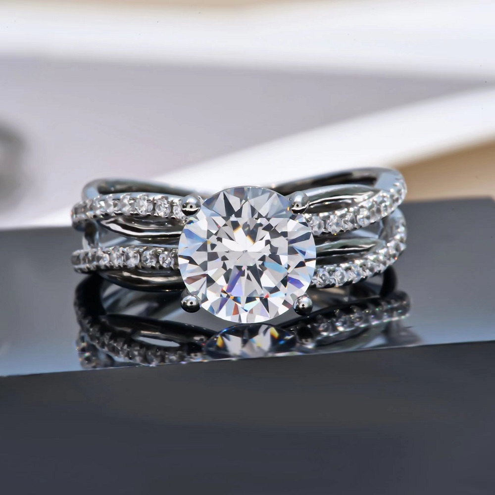 breathtaking shine: elegant sterling silver ring women promise rings