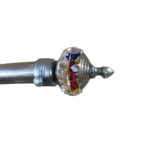 Multi Color Crystal Curtain Rod Holder