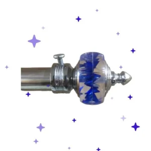 blue crystal curtain holder
