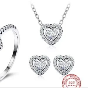 Sterling Silver Jewelry Set - Women Fashion Jewelry