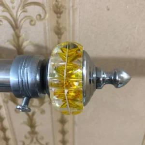 yellow crystal curtain holder