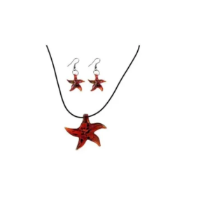 Starfish Necklace and Earrings - Women Fashion Jewelry